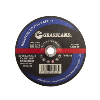 9" 230mm X 3.2mm X 22.2mm Stainless Steel cắt đĩa góc nghiền sử dụng EN 12413