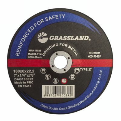 7 " x 1/4 " x 7/8 " đĩa mài kim loại với chất mài alumina kim loại nguyên tinh để cắt nhanh và sạch