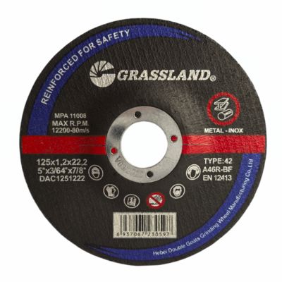 Đĩa cắt 125mm cho cắt thẳng và sạch nhanh trên thép không gỉ và kim loại không sắt với vật liệu liên kết nhựa