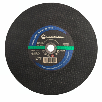 Grassland 14 "đĩa cắt thép không gỉ Đĩa cắt đồng tinh hợp kim nhôm mỏng mỏng mỏng mỏng độ cứng 355x4.0x25.4mm Chiều kính