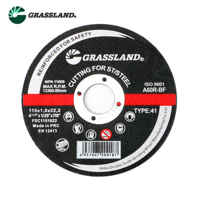 Grasland 4.5 "đĩa cắt kim loại 115mm X 1.0mm X 22.2mm cho cắt không ô nhiễm thép không gỉ