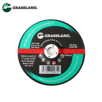 Đĩa cắt đá nhựa 180mm Đường kính 3.2mm Độ dày 22.2mm Lỗ khoan Tương thích với Máy mài góc tốc độ cao