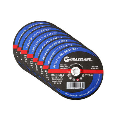 Đĩa cắt hợp kim thép carbon tiêu chuẩn 24 Grit 60 Grit 9 &quot;X3mm