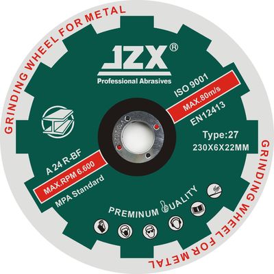 230x6.8x22.23 Đĩa mài kim loại bằng thép không gỉ Loại 27