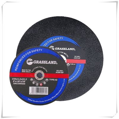9 In 230mm Tất cả thép En12413 Đĩa cắt kim loại mài mòn 230x3.2x22