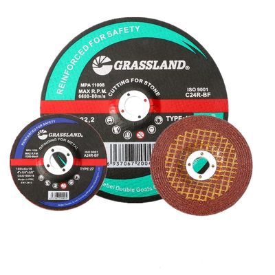 4 In X 1/4 In X 5/8 Trong Đá mài T27 liên kết bằng nhựa để đánh bóng thép không gỉ
