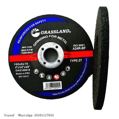 Máy mài 4 &quot;X 1/4&quot; X 5/8 &quot;Đĩa cắt mài mòn En12413