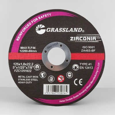 Zirconia tháo cắt đĩa 125mm 5 Inch nhựa liên kết bánh cắt mỏng cho Angle Grinder Công cụ cắt thép tốc độ cao
