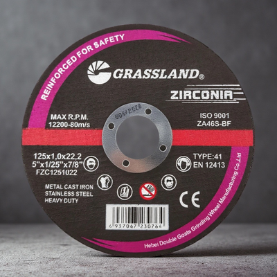 Zirconia tháo cắt đĩa 125mm 5 Inch nhựa liên kết bánh cắt mỏng cho Angle Grinder Công cụ cắt thép tốc độ cao