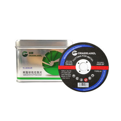 Máy mài góc phải bằng thép carbon 4 "Đĩa cắt kim loại mài mòn