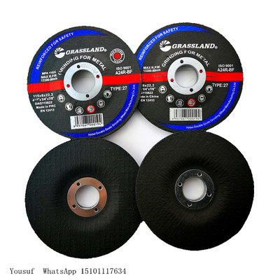 Bánh mài mòn 4,5 "X 1/4" X 7/8 "A24R T27 cho máy mài 30 Grit